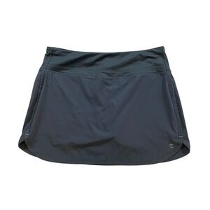 FREE FLY Womens Athleisure Skort Dark Gray Built‎ in Shorts Activewear Size L